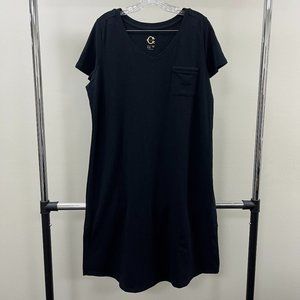 C. Wonder Black T-Shirt Dress